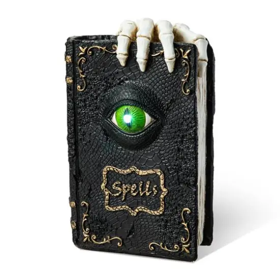 Glitzhome&reg; 8" Lighted Halloween Ghostbuster Book {1}