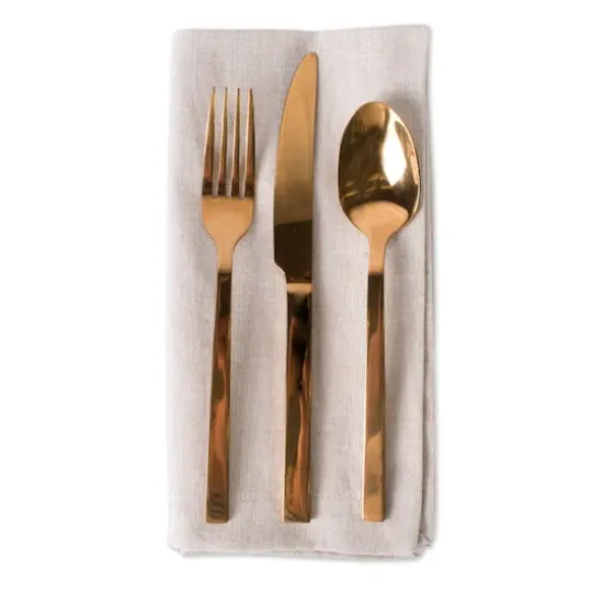 DII&reg; Solid Chambray Oversized Napkin, 6ct. Natural {5}