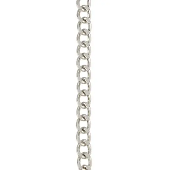 20" Rhodium-Colored Curb Chain by Bead Landing&trade; {1}