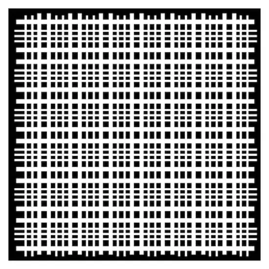 The Crafter's Workshop Plaid Fringe Stencil {1}