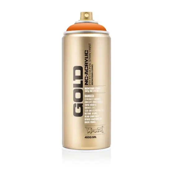 Montana&trade; Gold Acrylic Professional Spray Paint G2070 Orange {5}