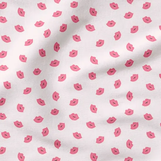 Fabric Editions Pink Lips Cotton Fabric {5}