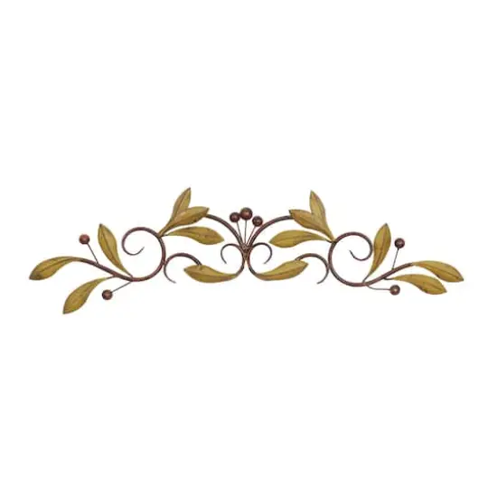 31" Green Metal Traditional Floral Wall D&eacute;cor {1}