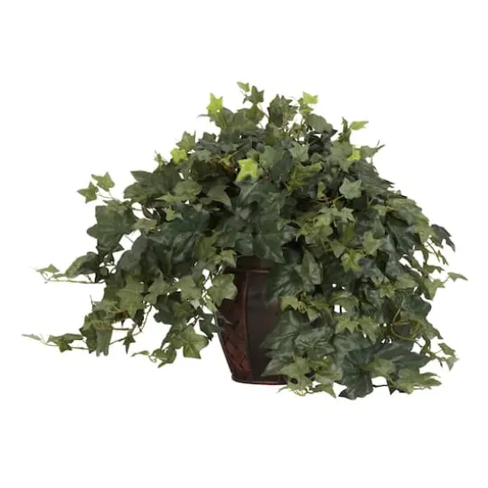21" Puff Ivy Plant with Decorative Vase {1}