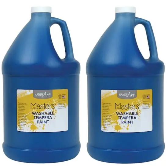 Handy Art&reg; Little Masters&reg; Washable Tempera Paint Gallon, 2ct. Blue {1}