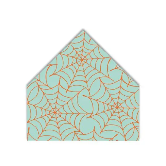 Blue Spider Webs House Shaped Canvas {1}