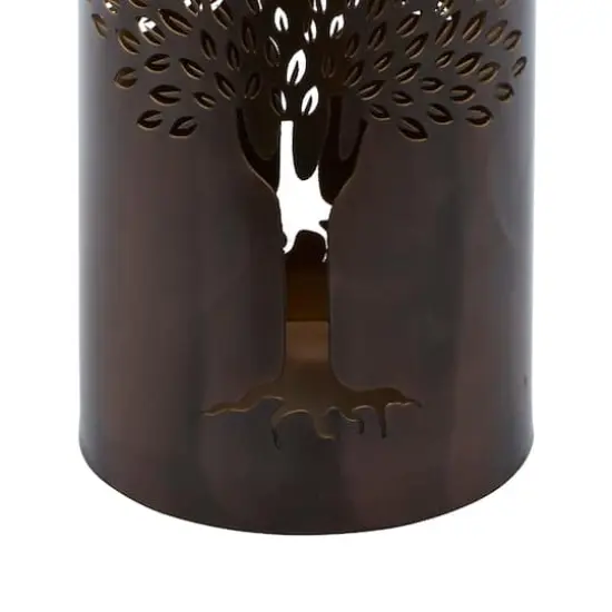 Brown Metal Eclectic Lantern Set {9}