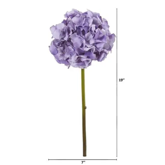 19" Hydrangea Stem, 6ct. Lavender {3}