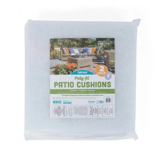 Poly-Fil&reg; 2ct. Patio Foam, 22'' x 22'' x 2'' {1}