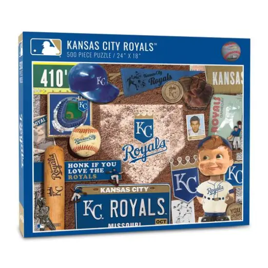 MLB Baseball Retro Series 500 Piece Puzzle Kansas City Royals {1}