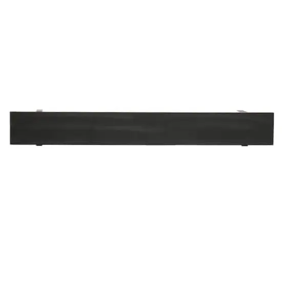 Hello Honey&reg; 4ft. Black Wood & Metal Wall Shelf {3}