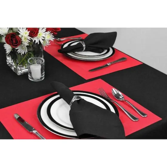 DII&reg; Vinyl Doubleframe Placemats, 6ct. Tango Red {4}
