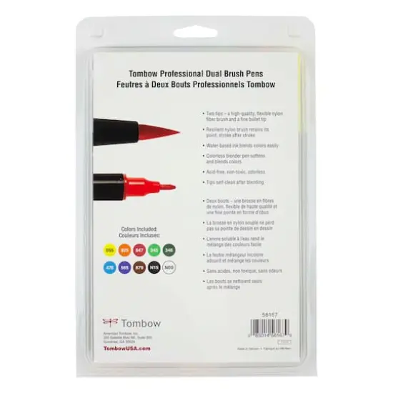 Tombow Primary Palette Dual Brush Pen Set {8}