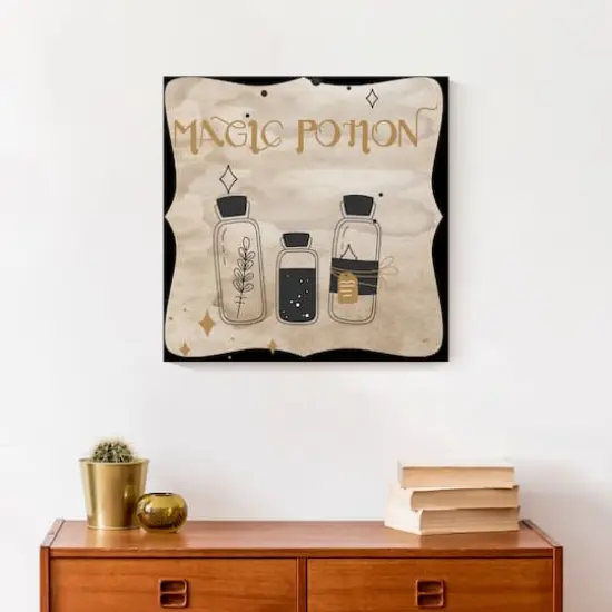 Magic Potion Bottles 3 16" x 16" Canvas Wall Art {5}