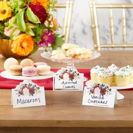 Kate Aspen&reg; Burgundy Blush Tent Place Cards, 50ct. {7}