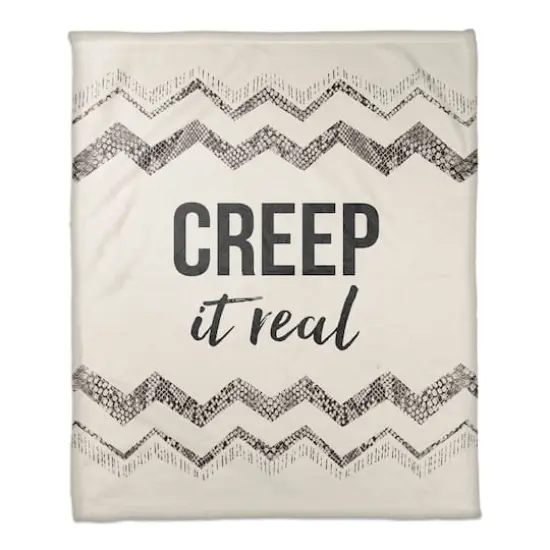 Creep It Real Fleece Throw {1}