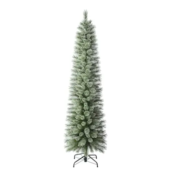 7ft. Pre-Lit Cashmere Pencil Artificial Christmas Tree, Warm White LED Lights by Ashland&reg; {8}