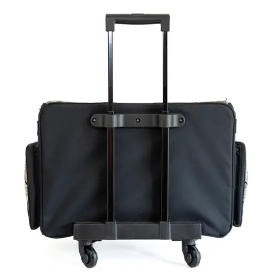 Everything Mary Black & White Tapestry Rolling Tote {4}