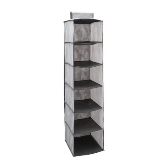 Simplify Gray 6 Shelf Closet Organizer {1}