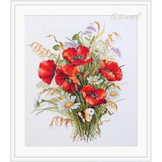 Merejka Poppies and Oats Counted Cross Stitch Kit {1}