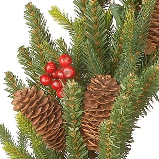 24" LED Dorchester Fir Wreath {4}