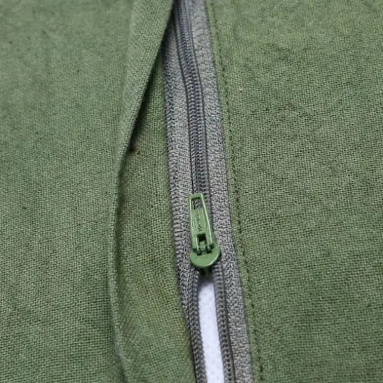 Hello Honey&reg; 20'' Green Square Quilted Velvet Pillow Cover {4}