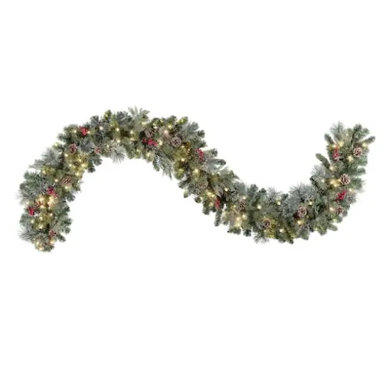 Haute D&eacute;cor 9ft. Pre-Lit LED Classic Garland {1}
