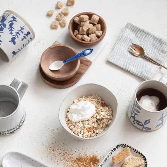 Hello Honey&reg; Acacia Wood & Marble Tray with Acacia Wood Bowl Set {7}