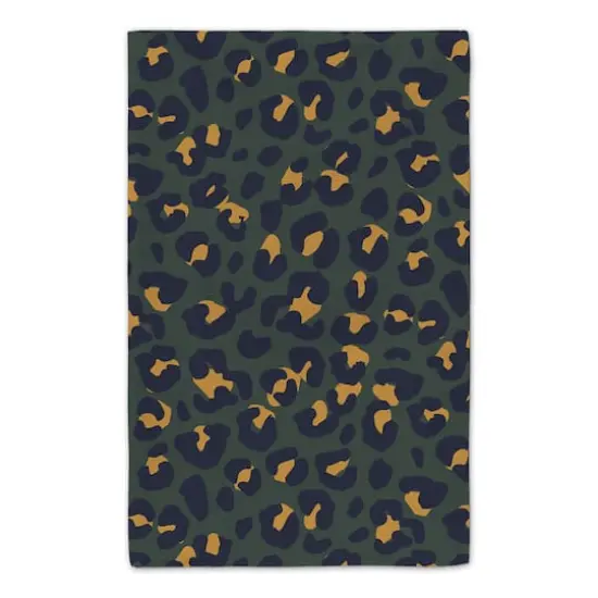 Good Cooking Vibes Only Leopard Tea Towel Set Green {6}