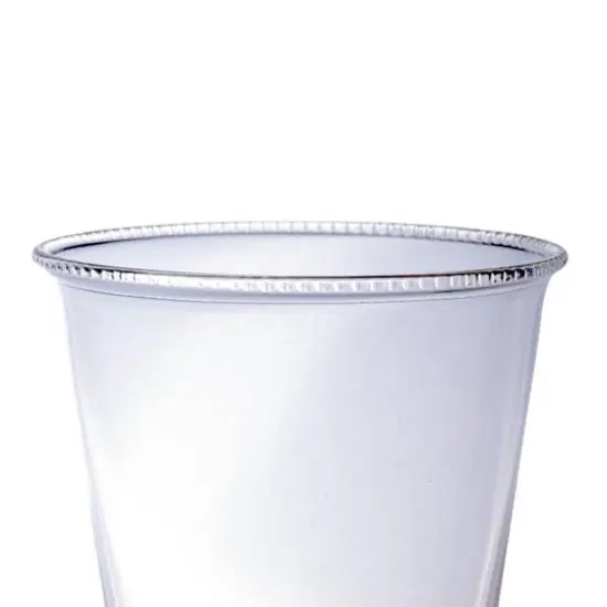 Hello Honey&reg; 6" Clear Round Glass Drinking Glasses with Debossed Rim & Base, 6ct. {7}