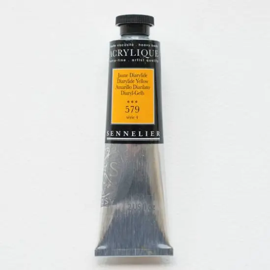 Sennelier Extra Fine Artists' Acrylic Paint, 60mL 579 Diarylide Yellow {1}
