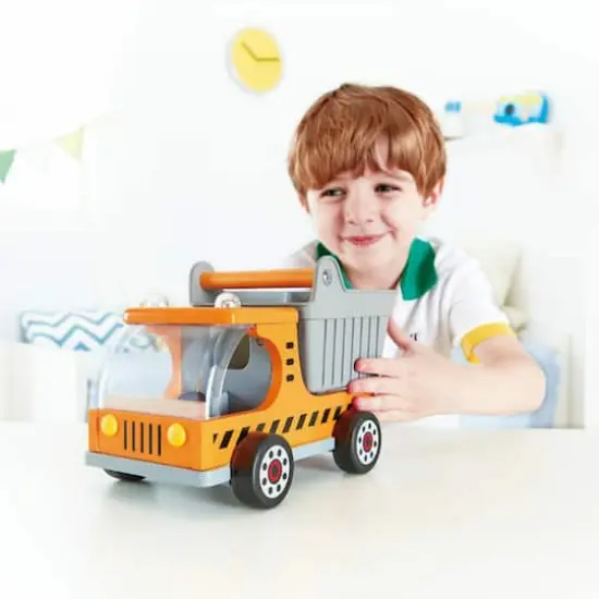 Hape Yellow Dumper Truck {5}