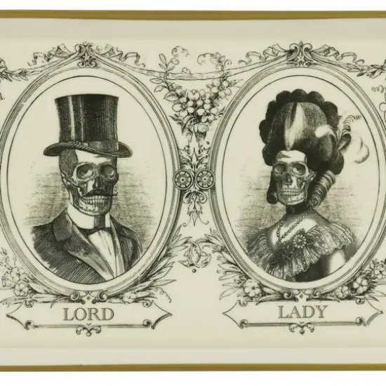 17" Lady & Lord Skeleton Tray by Ashland&reg; {4}