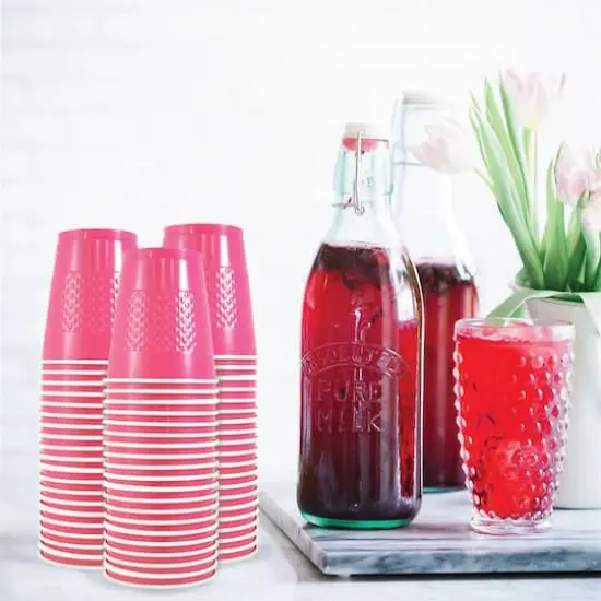 JAM Paper 12oz.Plastic Party Cups, 20ct. Fuchsia Pink {4}