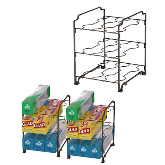 NEX&trade; Kitchen Wrap Organizer Rack, 2ct. Brown {8}