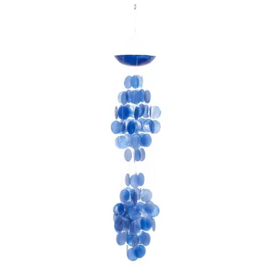 27" Capiz Coastal Windchime Blue {1}