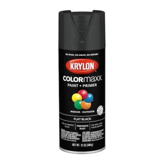 Krylon&reg; COLORmaxx&trade; Paint & Primer, Flat Black {1}