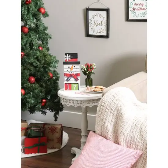 DII&reg; Square Snowman Tabletop Block Calendar {9}