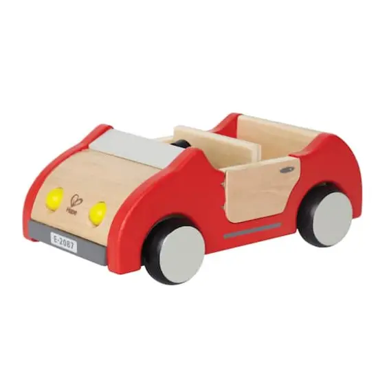 Hape Red Wooden Dollhouse Family Car {1}