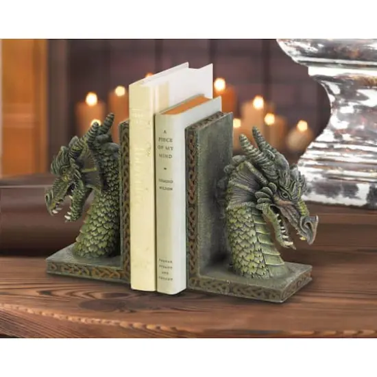Fierce Dragon Bookends 10" x 3.25" x 7" {3}