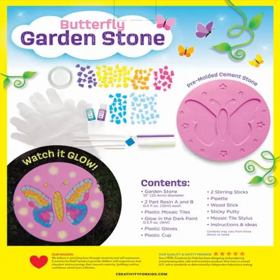 Creativity for Kids&reg; Butterfly Garden Stone {12}