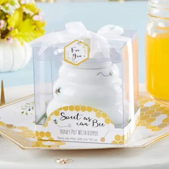 Kate Aspen&reg; Sweet As Can Bee Ceramic Honey Pot {4}