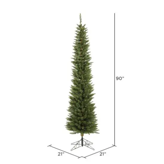 7.5ft. Unlit Durham Pole Pine Artificial Christmas Tree {4}