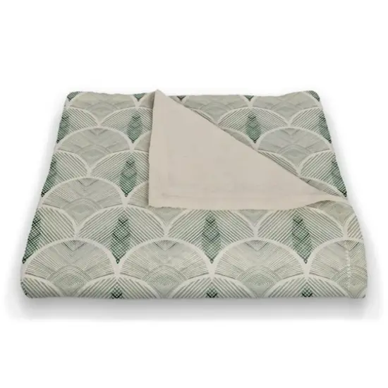 Abstract Leaves Coral Fleece Blanket {3}