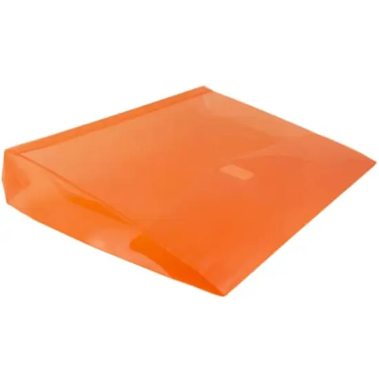 JAM Paper 9.75" x 13" Plastic Hook & Loop Closure Envelopes, 12ct. Orange {6}
