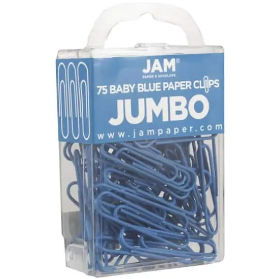 JAM Paper Office Desk Supply Clips Set Blue {3}