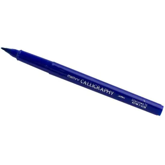 JAM Paper 3.5mm Thick Calligraphy Pen, 2ct. Blue {3}