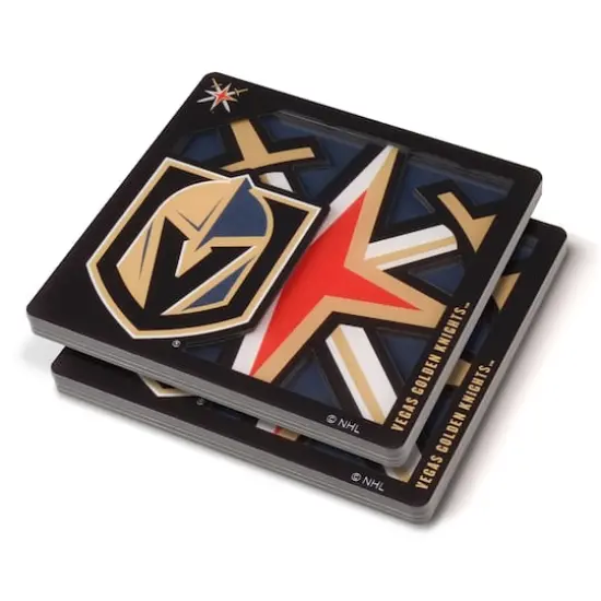NHL 3D Logo Series Coasters, 2ct. Vegas Golden Knights {1}