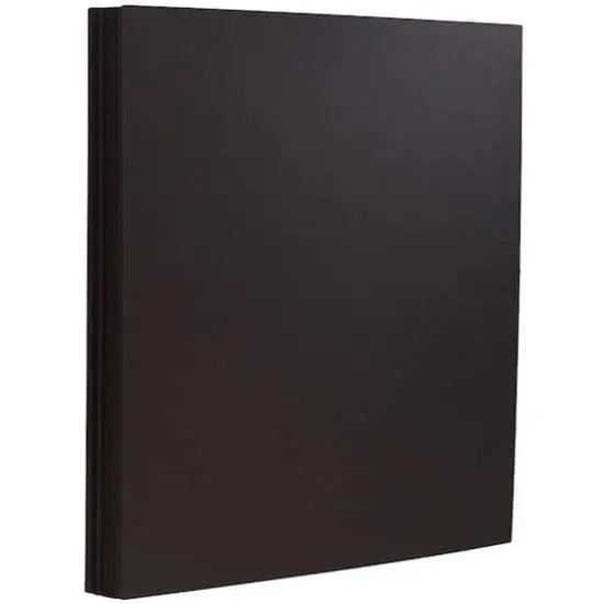 JAM Paper Matte 8.5" x 11" Extra Heavyweight Cardstock, 25 Sheets Black {1}
