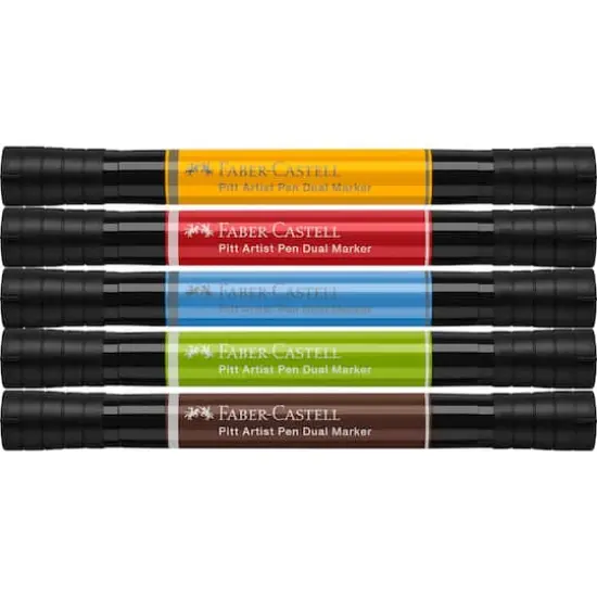 Faber-Castell&reg; Pitt Artist Pen&reg; Dual Markers Basic Tones {4}